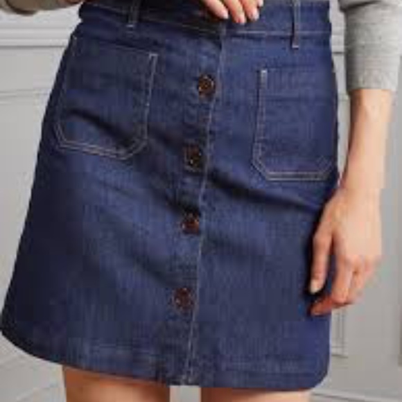 retro outfit denim skirt